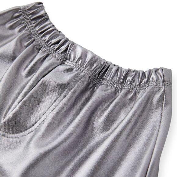 ZARA Kids | Silver | METALLIC JOGGER PANTS - Picture 4 of 6